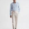 Reiss Stone Kin Slim Fit Linen Trousers