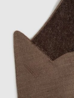 Reiss Tobacco Paddock Slim Fit Double Breasted Twill Blazer -Reiss D91 363s7