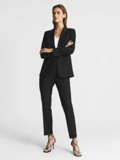 Reiss Black Haisley Petite Single Breasted Blazer