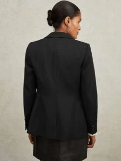 Reiss Black Haisley Single Breasted Blazer -Reiss M84533s6