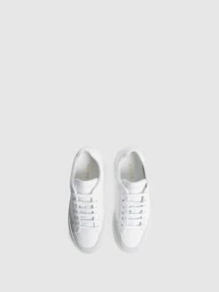 Reiss White Ashley Leather Trainers -Reiss M89 602s3