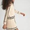 Reiss Camel Layla Junior Knitted Mini Dress